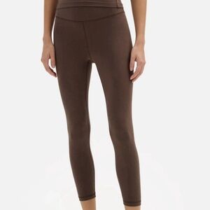 Mate the Label Organic Stretch Midi Legging S Mocha Brown Athleisure Yoga